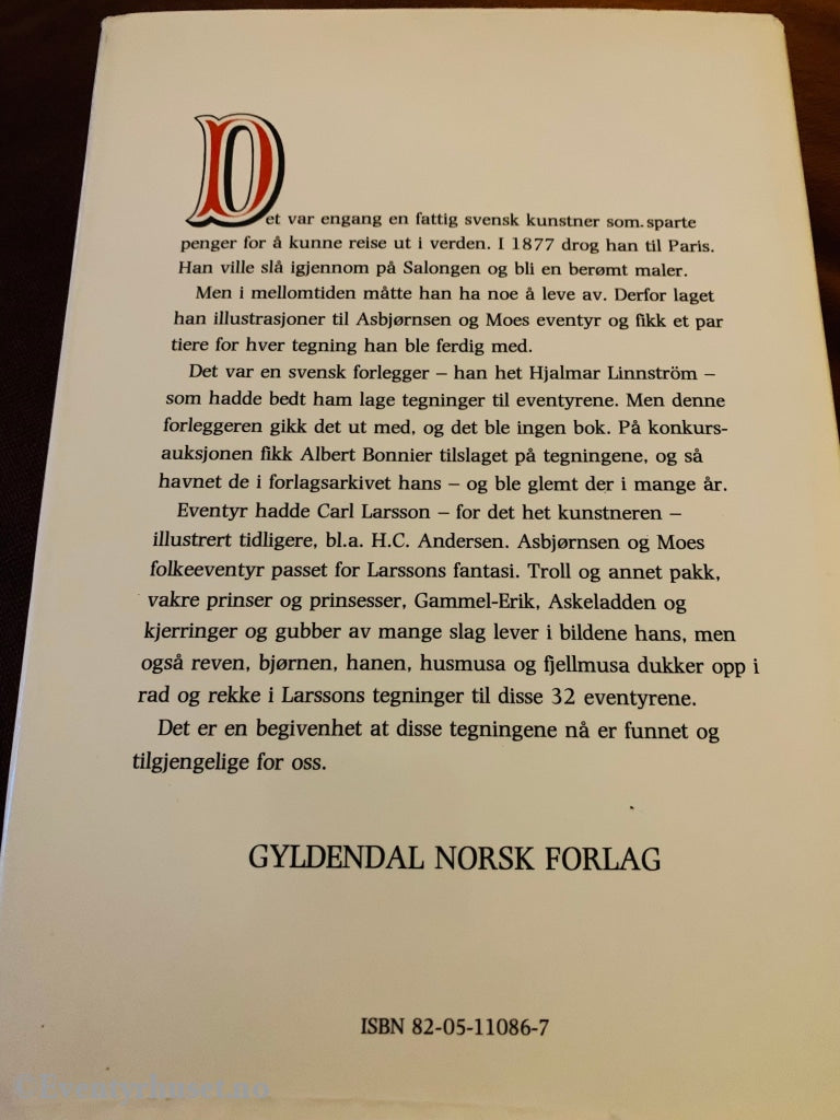 Asbjørnsen Og Moe. 1978. Eventyr. Illustrert Av Carl Carlsson. Eventyrbok