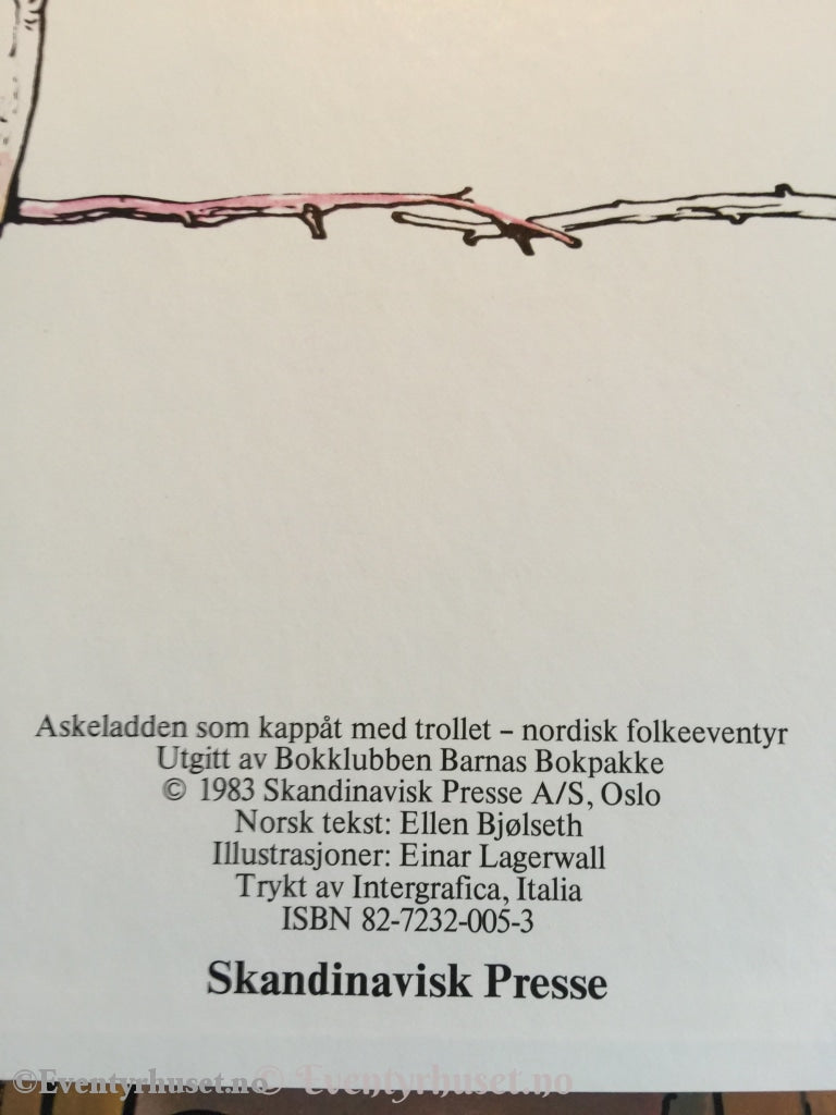 Asbjørnsen Og Moe. 1983. Askeladden Som Kappåt Med Trollet. Eventyrbok