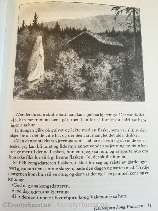 Asbjørnsen Og Moe. 1991. Kvitebjørn Kong Valemon Andre Eventyr. Eventyrbok