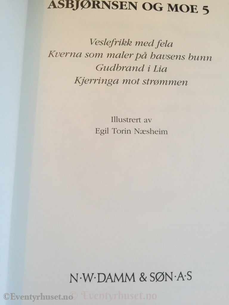 Asbjørnsen Og Moe. 1993/95. Damms Eventyrserie Nr. 5. Eventyrbok