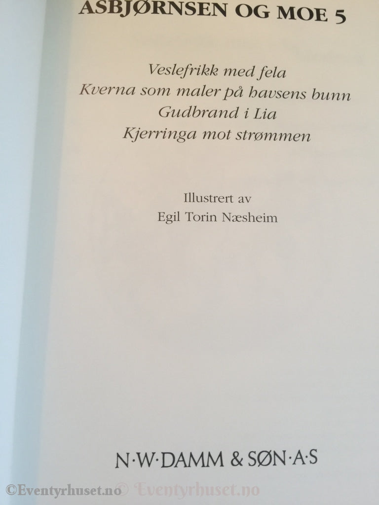 Asbjørnsen Og Moe. 1993/95. Damms Eventyrserie Nr. 5. Eventyrbok