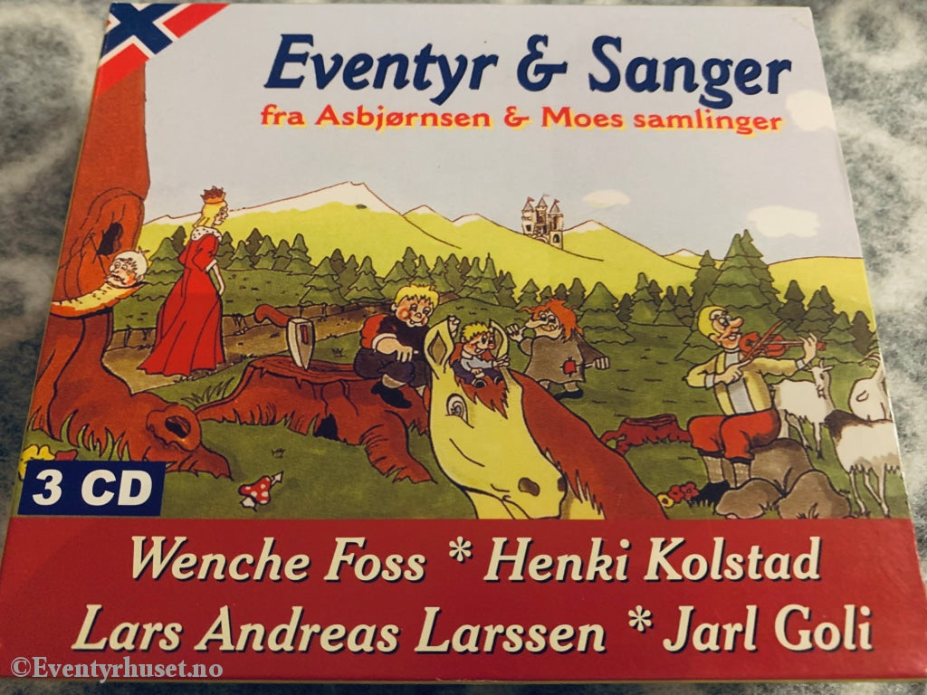Asbjørnsen Og Moe. 1999. Eventyr Sanger. Samleboks På 3 Cd. Cd