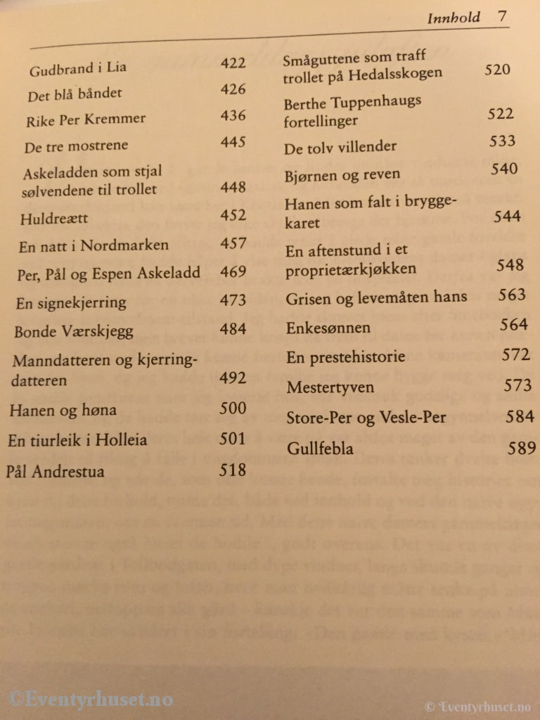 Asbjørnsen Og Moe. 2002. Norske Folkeeventyr. Eventyrbok