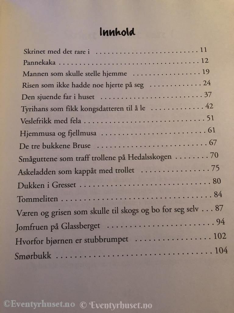 Asbjørnsen Og Moe. 2002. Skrinet Med Det Rare I Andre Eventyr. Eventyrbok