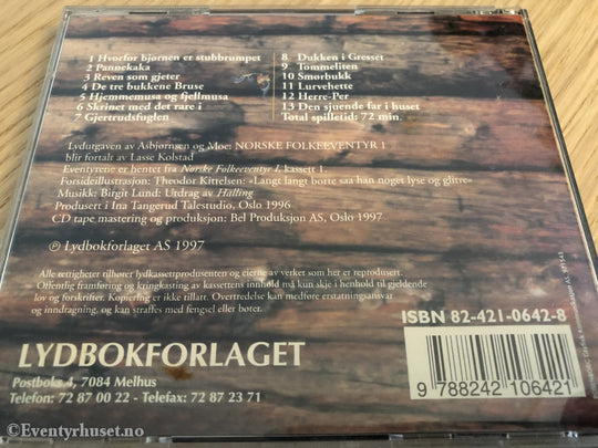 Asbjørnsen Og Moe. Norske Folkeeventyr 1. 1997. Lydbok På Cd. Cd