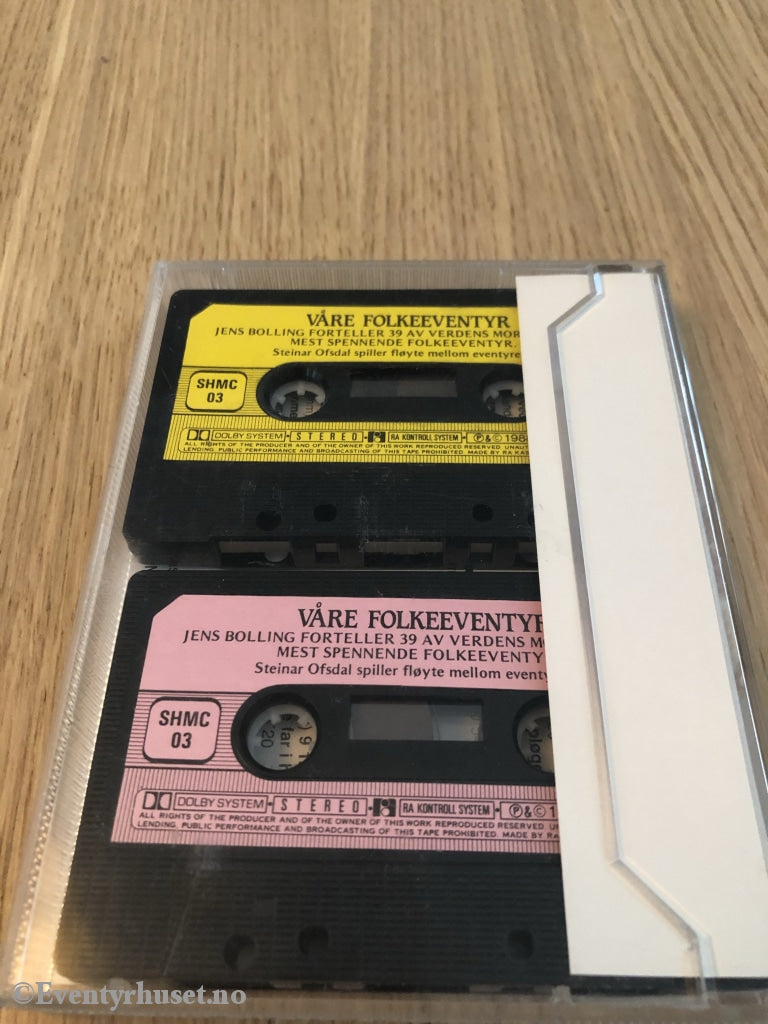 Asbjørnsen Og Moe. Våre Folkeeventyr. Jens Bolling Forteller. 2 X Kassett. Kassettbok