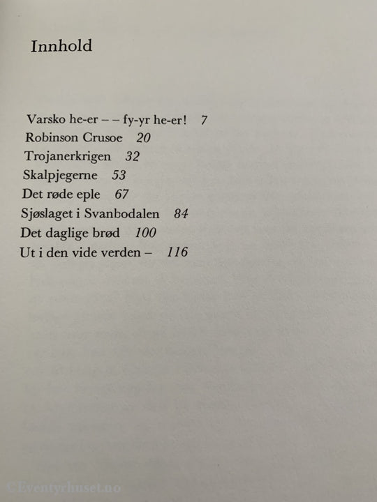 Aschehougs Gullkantede: Gabriel Scott. 1972. Tripp Trapp Tresko. Fortelling