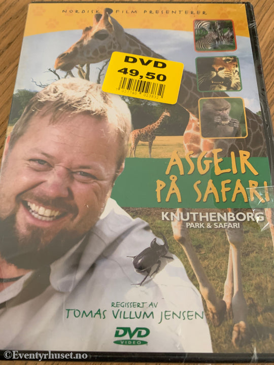 Asgeir på Safari – Knuthenborg Park & Safari . 2002 . DVD. Ny i plast!