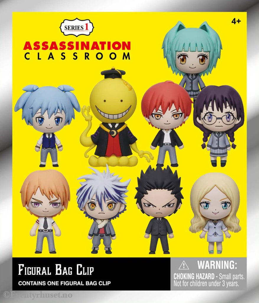 Assassination Classroom 3D Foam Bag Clips Series 1 Display (24) Fashion & Accessories