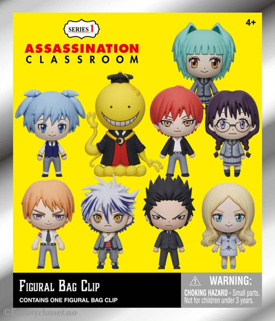 Assassination Classroom 3D Foam Bag Clips Series 1 Display (24) Fashion & Accessories