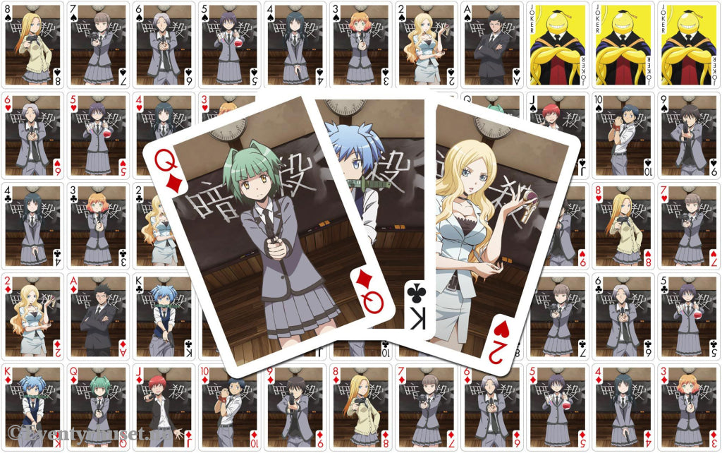 Assassination Classroom Playing Cards Characters Games