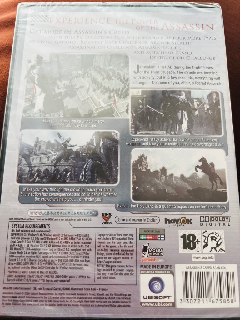 Assassins Creed (Exclusive). Pc-Spill. Ny I Plast! Pc Spill