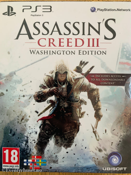 Assassin's Creed III: Washington Edition. PS3. Ny i plast!