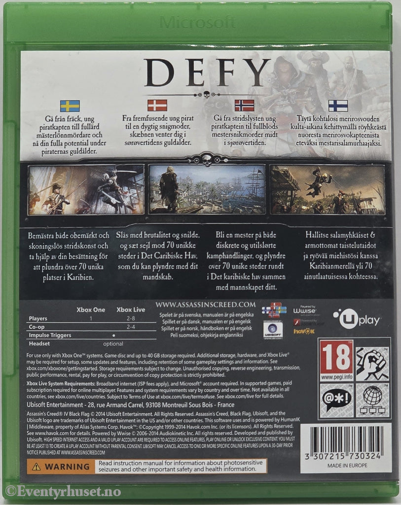 Assassin's Creed IV Black Flag . Xbox One.