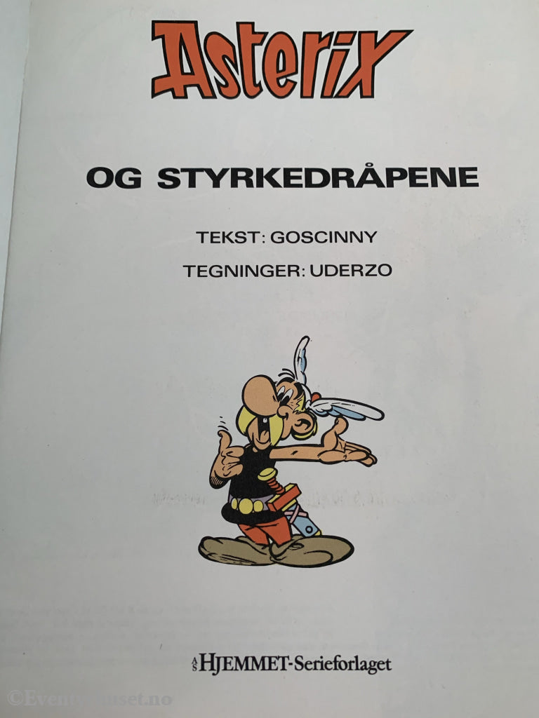 Asterix Album Nr. 10. Og Styrkedråpene. 1973/85. Tegneseriealbum