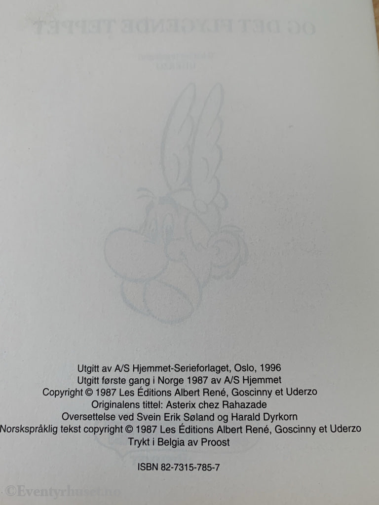 Asterix Album Nr. 28. Og Det Flygende Teppet. 1987/96. Tegneseriealbum