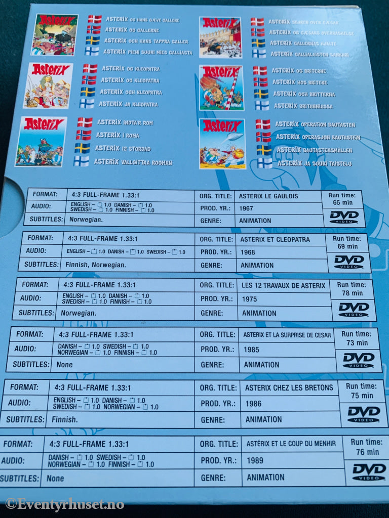 Asterix. Dvd Samleboks. 6Xdvd.