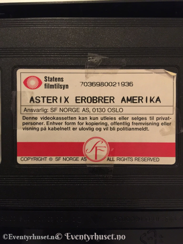 Asterix Erobrer Amerika. 1994. Vhs. Vhs