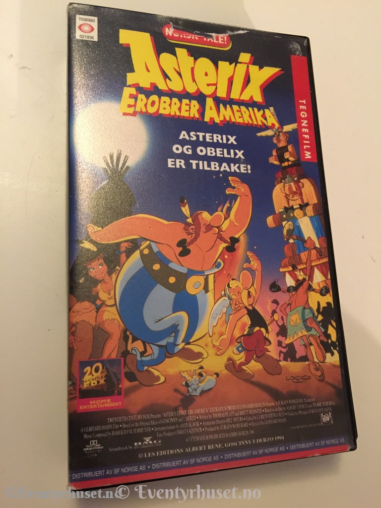 Asterix Erobrer Amerika. 1994. Vhs. Vhs