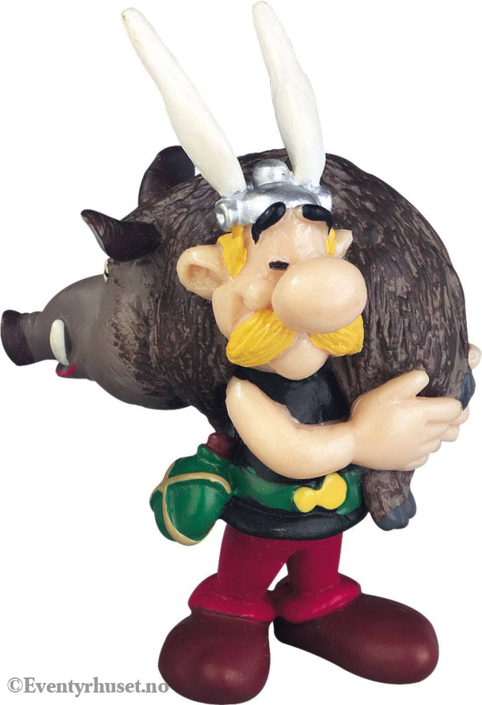 Asterix Figure Asterix holding a Boar 6 cm. Mint In Sealed Box (MISB)! Leker