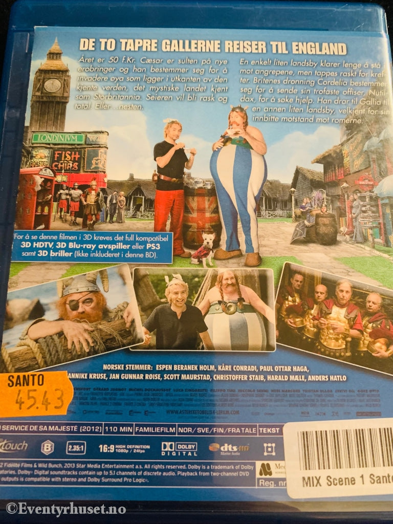Asterix Hos Britene. Blu-Ray Leiefilm. Blu-Ray Disc