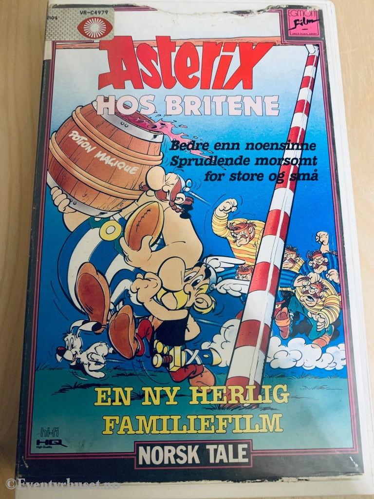 Asterix Hos Britene. Vhs Big Box.