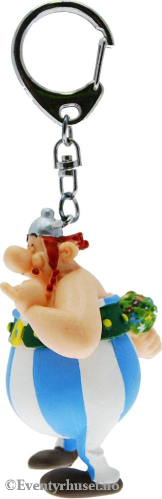 Asterix Keychain Obelix with Flowers 13 cm Fashion & Accessories
