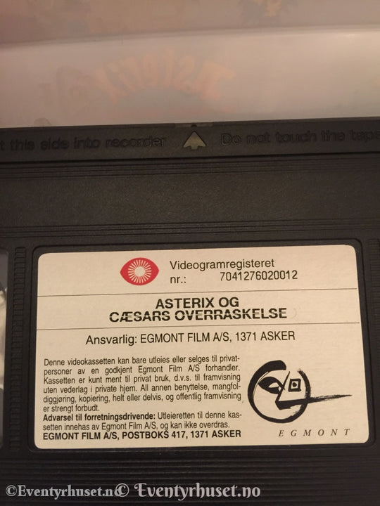 Asterix Og Cæsars Overraskelse. 1989. Vhs. Vhs