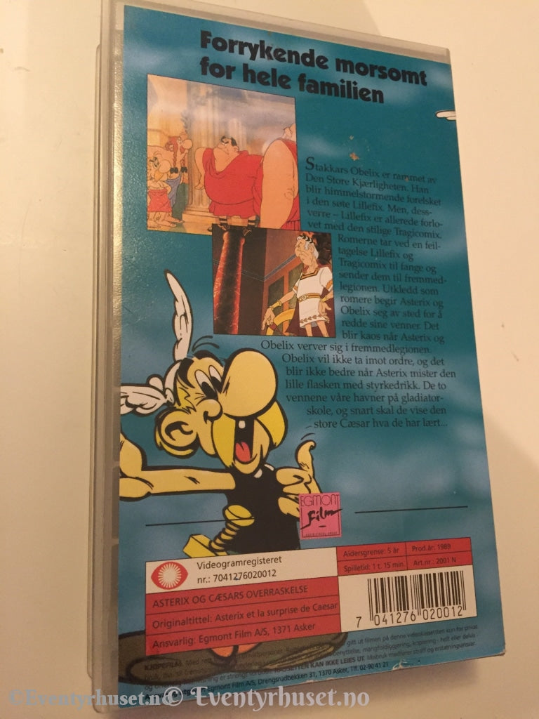 Asterix Og Cæsars Overraskelse. 1989. Vhs. Vhs