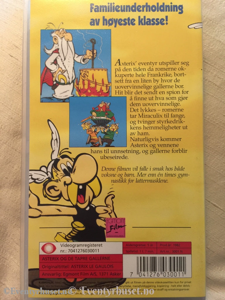 Asterix - Og De Tapre Gallerne. 1982. Vhs