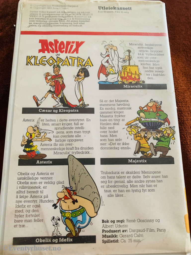 Asterix og Kleopatra. VHS. VHS Big Box