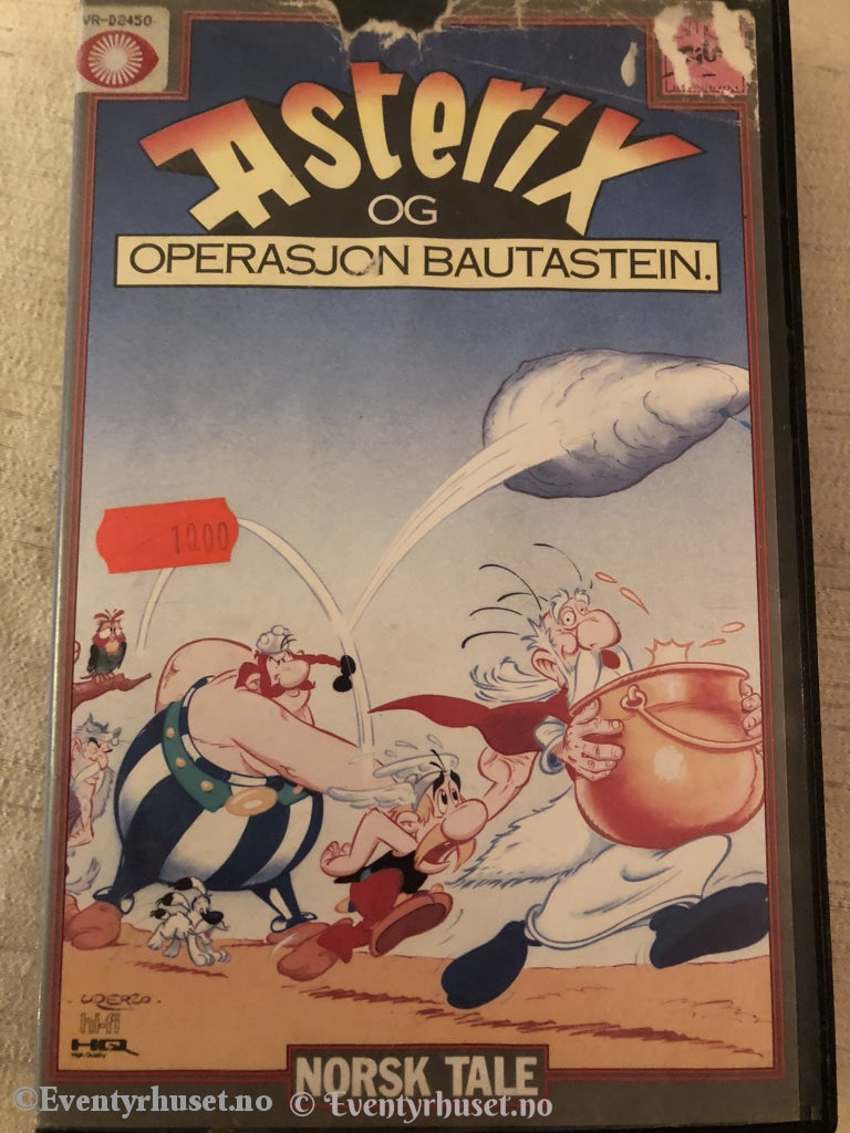 Asterix Og Operasjon Bautastein. Vhs Big Box.