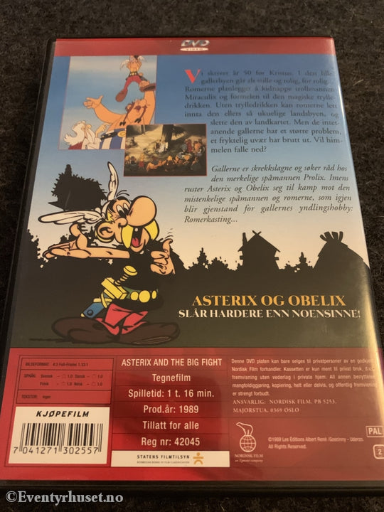 Asterix - Operasjon Bautastein. Katastrofebyen! 1989. Dvd. Dvd
