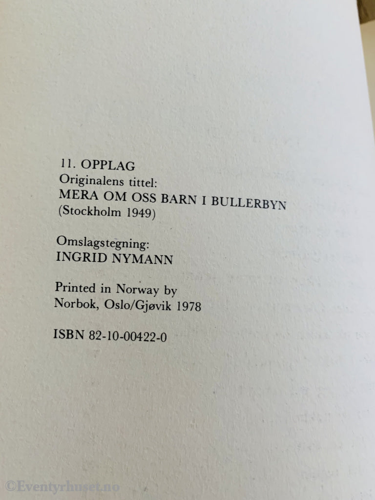 Astrid Lindgren. 1949/78. Mye Moro I Bakkebygrenda. Fortelling