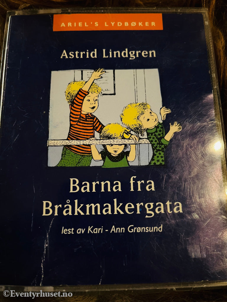 Astrid Lindgren. 1958/1994. Barna Fra Bråkmakergata. Dobbel Kassett. Kassettbok