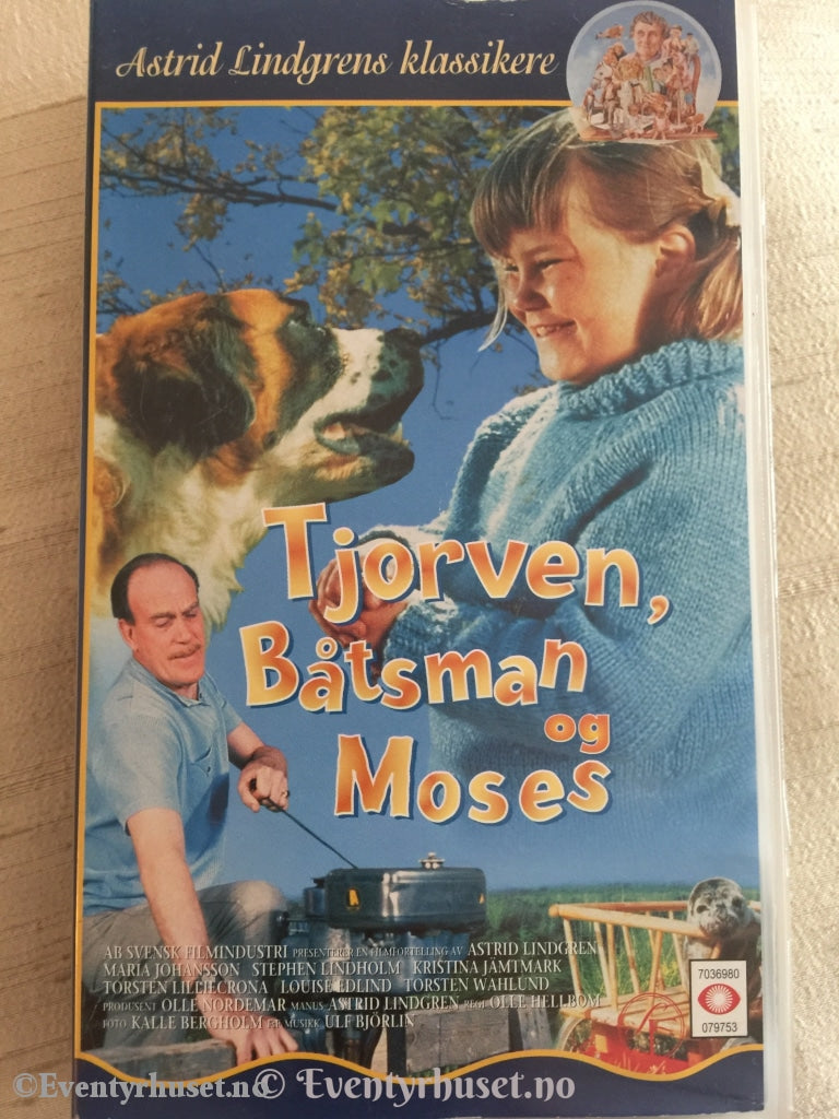 Astrid Lindgren. 1964. Tjorven Båtsman Og Moses. Vhs. Vhs