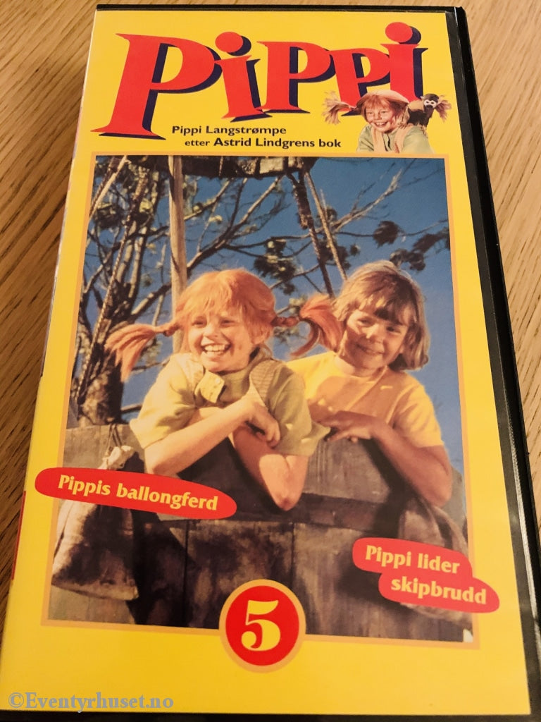 Astrid Lindgren. 1969. Pippis Ballongferd Mfl. Vhs. Vhs