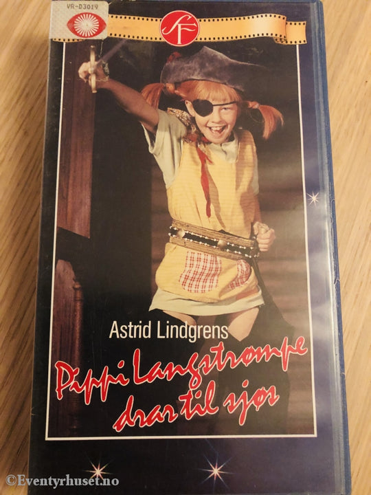 Astrid Lindgren. 1970. Pippi Langstrømpe Drar Til Sjøs. Vhs. Vhs