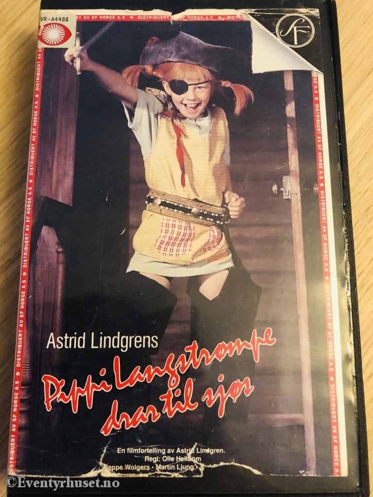 Astrid Lindgren. 1970. Pippi Langstrømpe Til Sjøs. Vhs Big Box.
