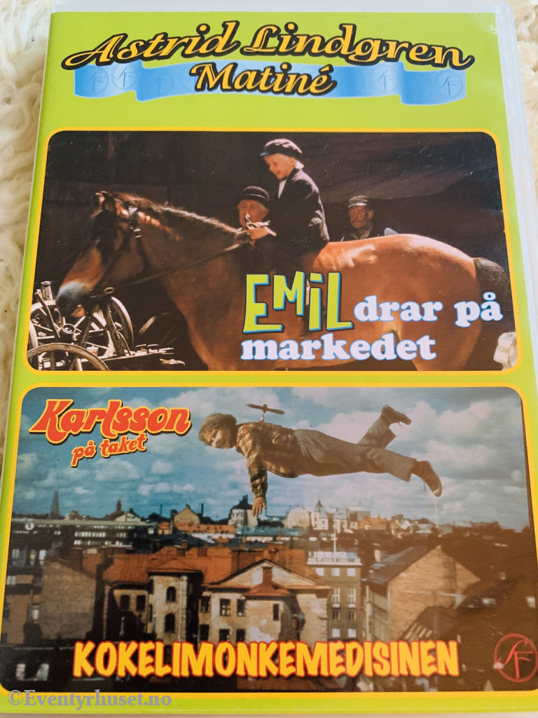 Astrid Lindgren. 1971/1974. Matiné. Emil Drar På Markedet / Karlsson Taket. Dvd. Dvd
