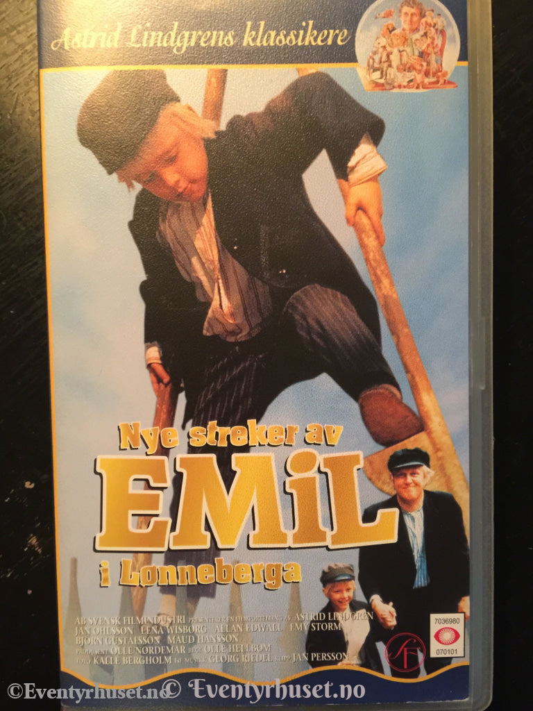 Astrid Lindgren. 1971/72. Nye Streker Av Emil I Lønneberga. Vhs. Vhs