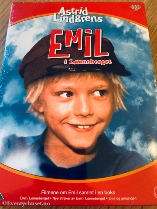 Astrid Lindgren. 1971-73. Emil I Lønneberga. Dvd Samleboks. Ny Plast!