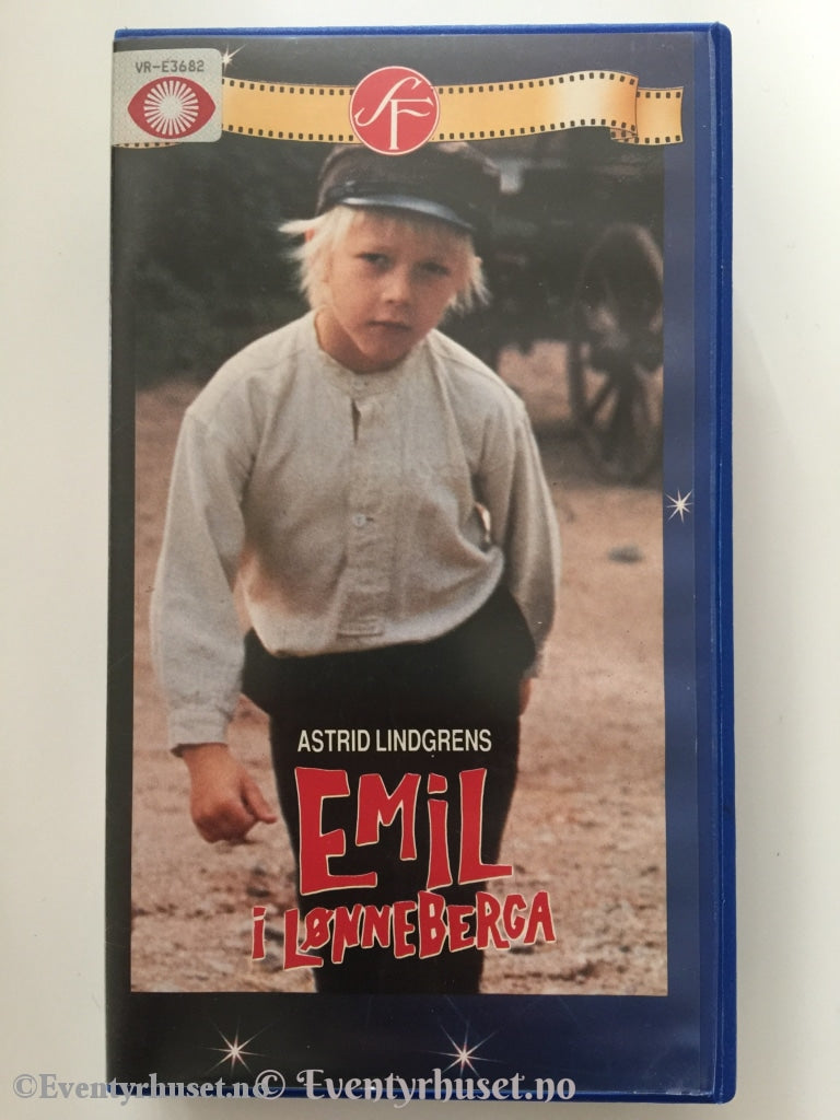 Astrid Lindgren. 1971. Emil I Lønneberga. Vhs. Vhs