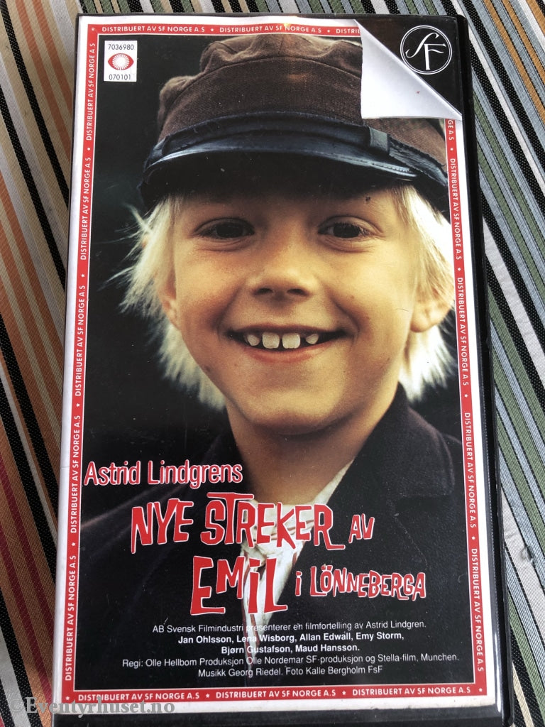 Astrid Lindgren. 1971. Nye Streker Av Emil I Lønneberga. Vhs. Vhs