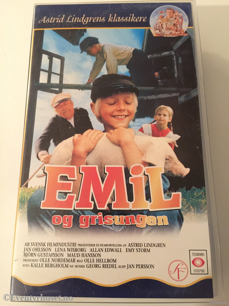 Astrid Lindgren. 1972/73. Emil Og Grisungen. Lindgrens Klassikere. Vhs. Vhs