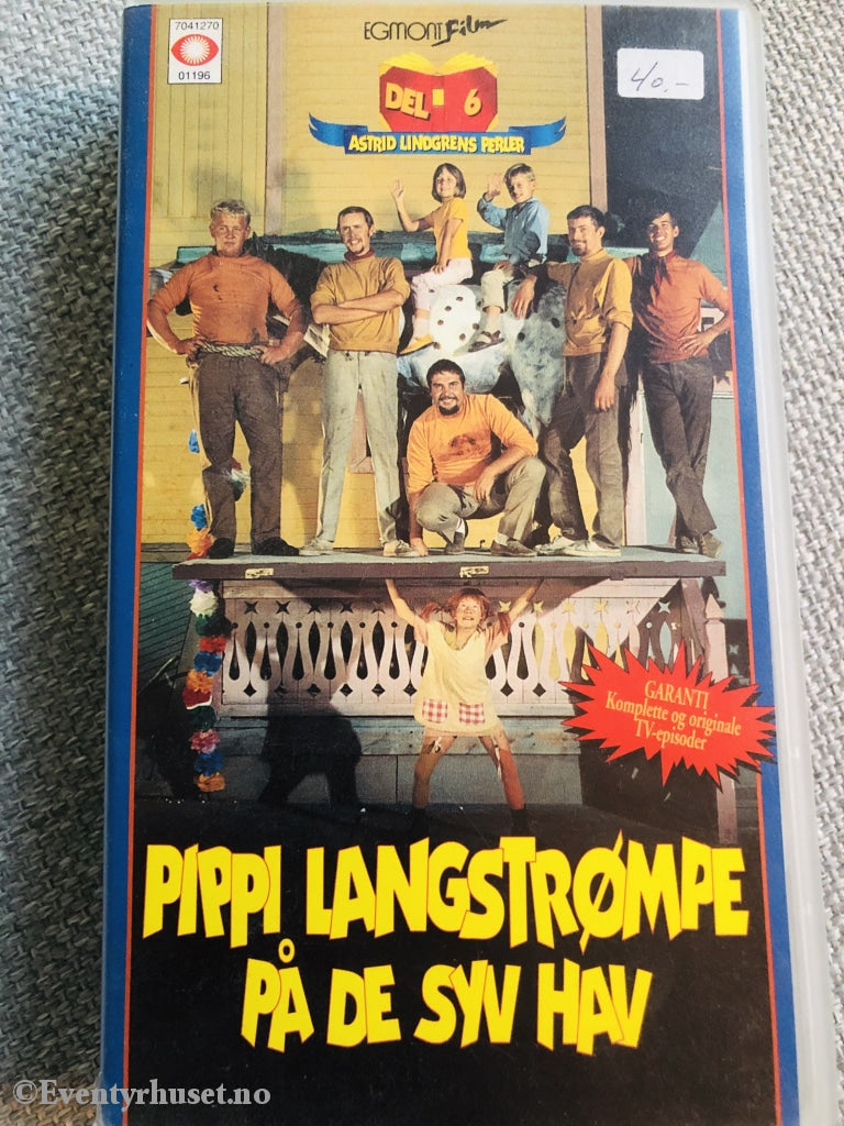 Astrid Lindgren. 1972. Pippi Langstrømpe På De Syv Hav. Vhs. Vhs