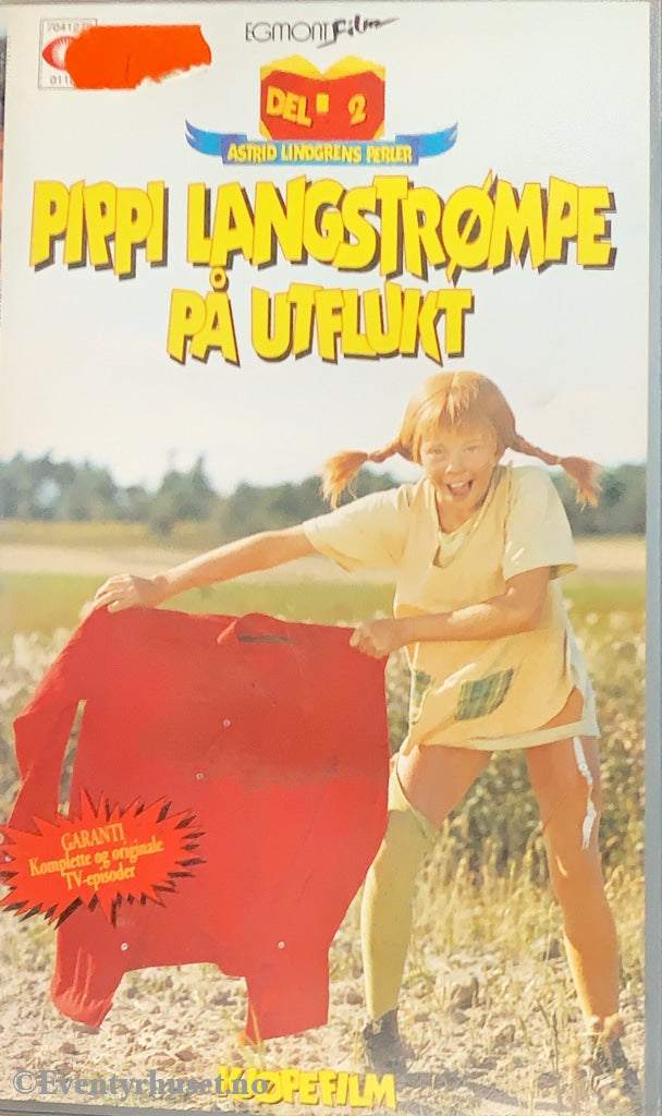 Astrid Lindgren. 1972. Pippi Langstrømpe På Utflukt. Del 2. Vhs. Vhs