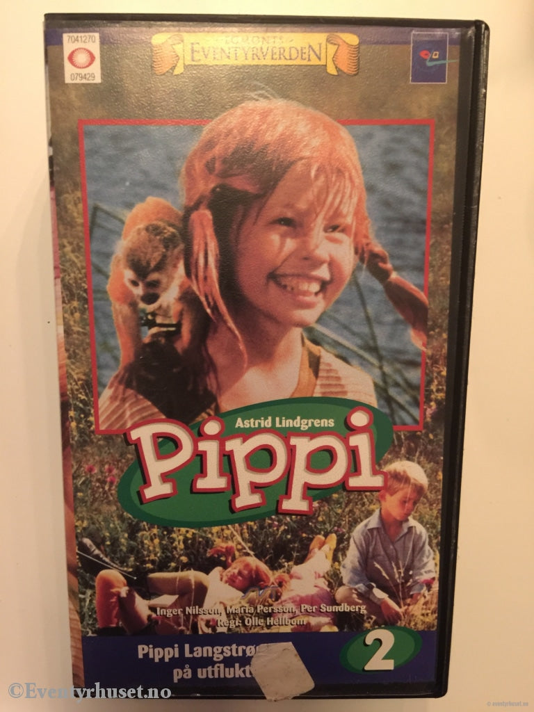 Astrid Lindgren. 1972. Pippi Langstrømpe På Utflukt. Vhs. Vhs