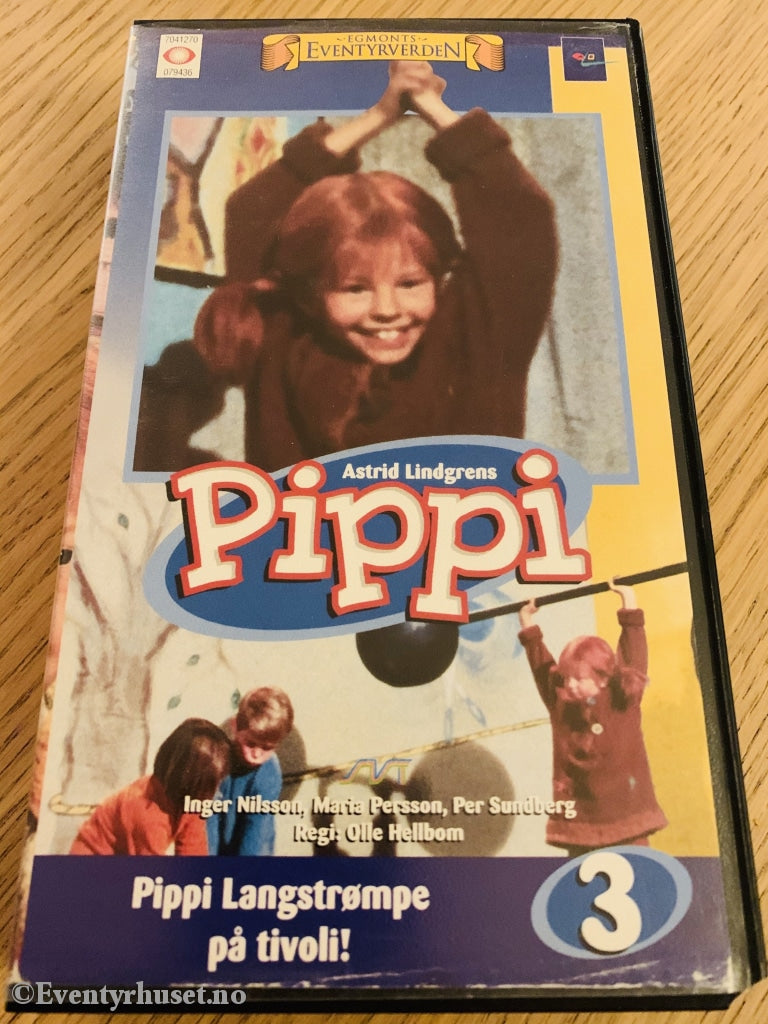 Astrid Lindgren. 1972. Pippi Langstrømpe Tivoli. Vhs. Vhs