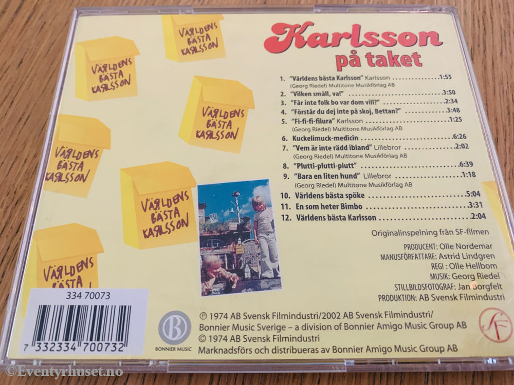 Astrid Lindgren. 1974. Karlsson på taket. Lydbok på CD.